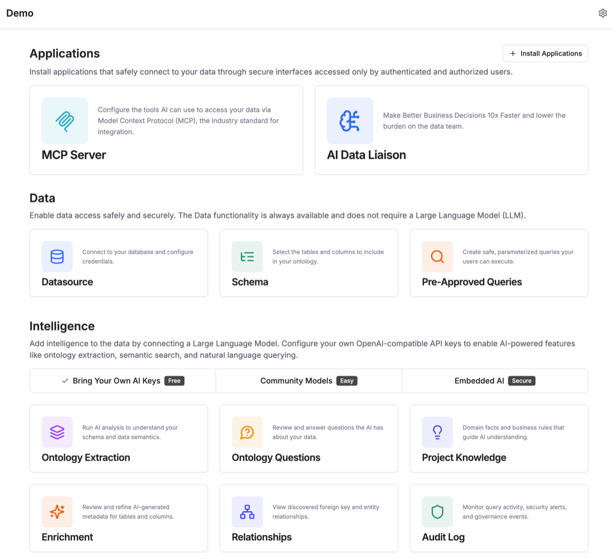 Ekaya demo project — connect AI to your database in minutes
